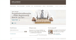 Desktop Screenshot of learninginstitute.implement.dk