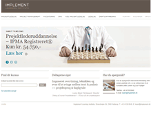 Tablet Screenshot of learninginstitute.implement.dk